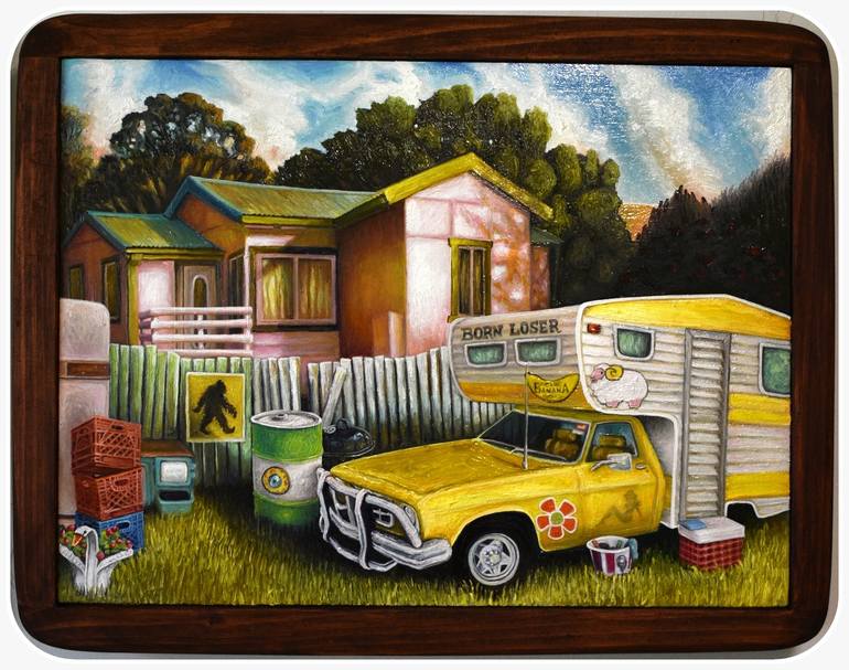 Original Modernism Landscape Painting by Ellie Kaufmann