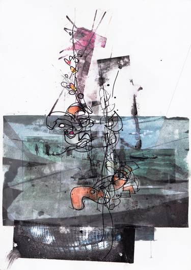 Print of Conceptual Abstract Mixed Media by Alejo Salas
