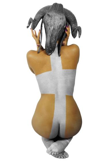 Print of Figurative Nude Mixed Media by Annaviola Loiva Ekong