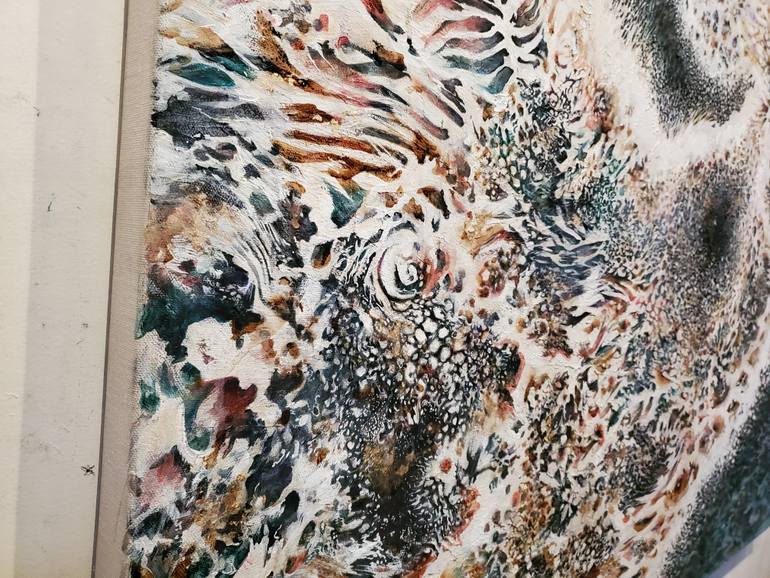 Original Abstract Expressionism Abstract Painting by Mieke Blees