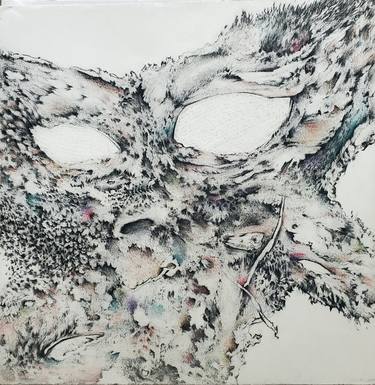 Saatchi Art Artist Mieke Tracy; Drawings, “Little to mask” #art