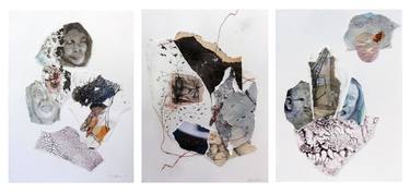 Saatchi Art Artist Mieke Tracy; Collage, “set of 3 collages (1)” #art