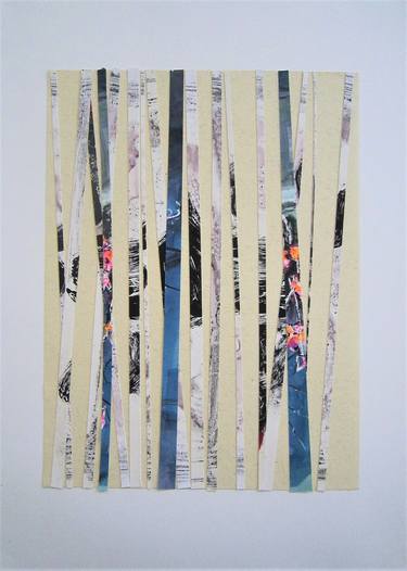 Original Abstract Collage by Marjory Mulrooney