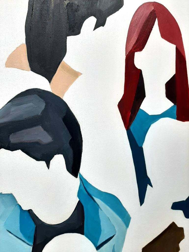 Original Conceptual People Painting by Martta Garcia