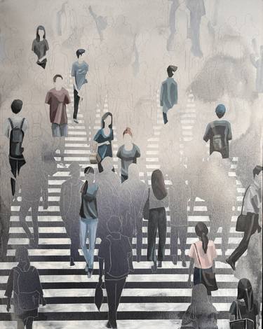 Original Figurative Cities Paintings by Martta Garcia