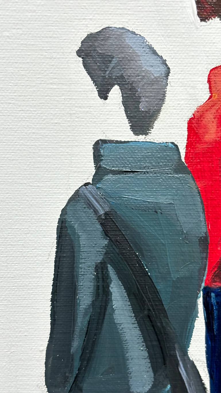 Original Conceptual Cities Painting by Martta Garcia