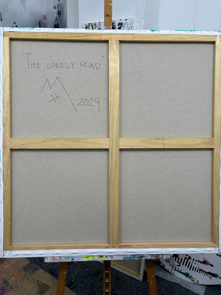 Original Conceptual Cities Painting by Martta Garcia