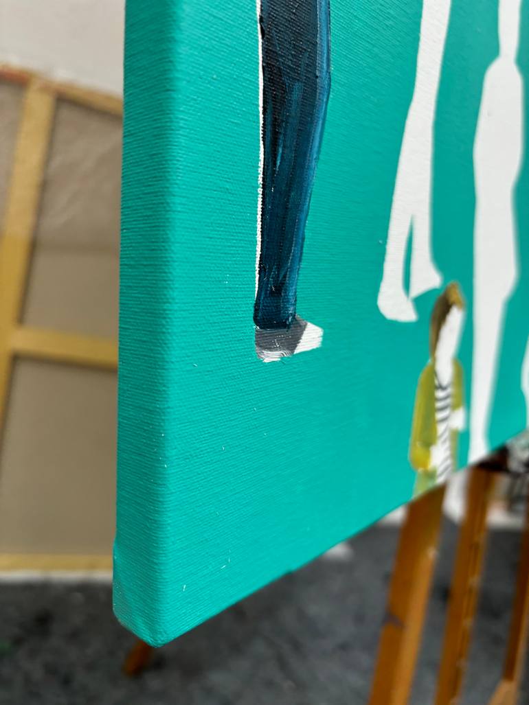 Original Conceptual Cities Painting by Martta Garcia