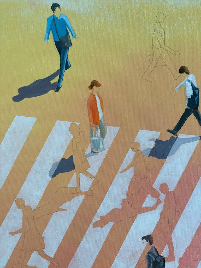 Original Conceptual People Painting by Martta Garcia