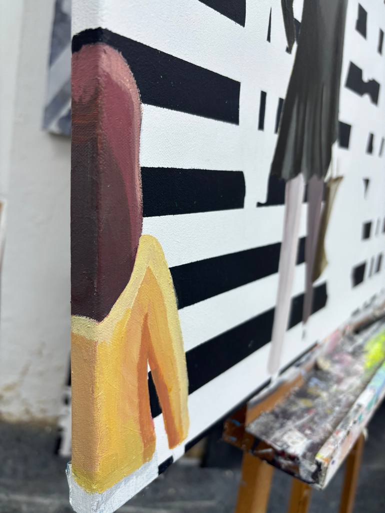 Original Conceptual Cities Painting by Martta Garcia