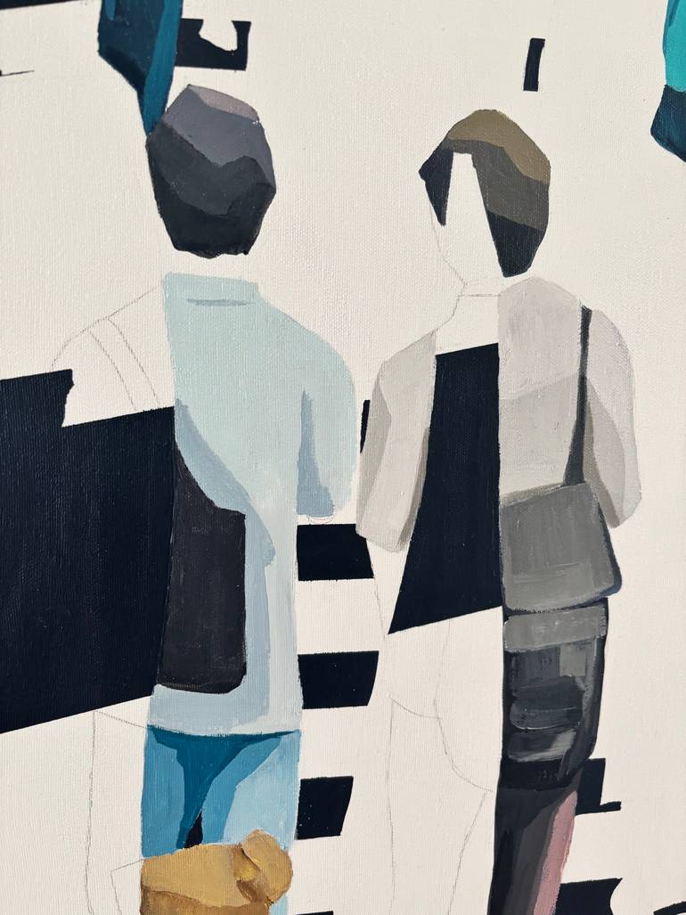 Original Conceptual People Painting by Martta Garcia