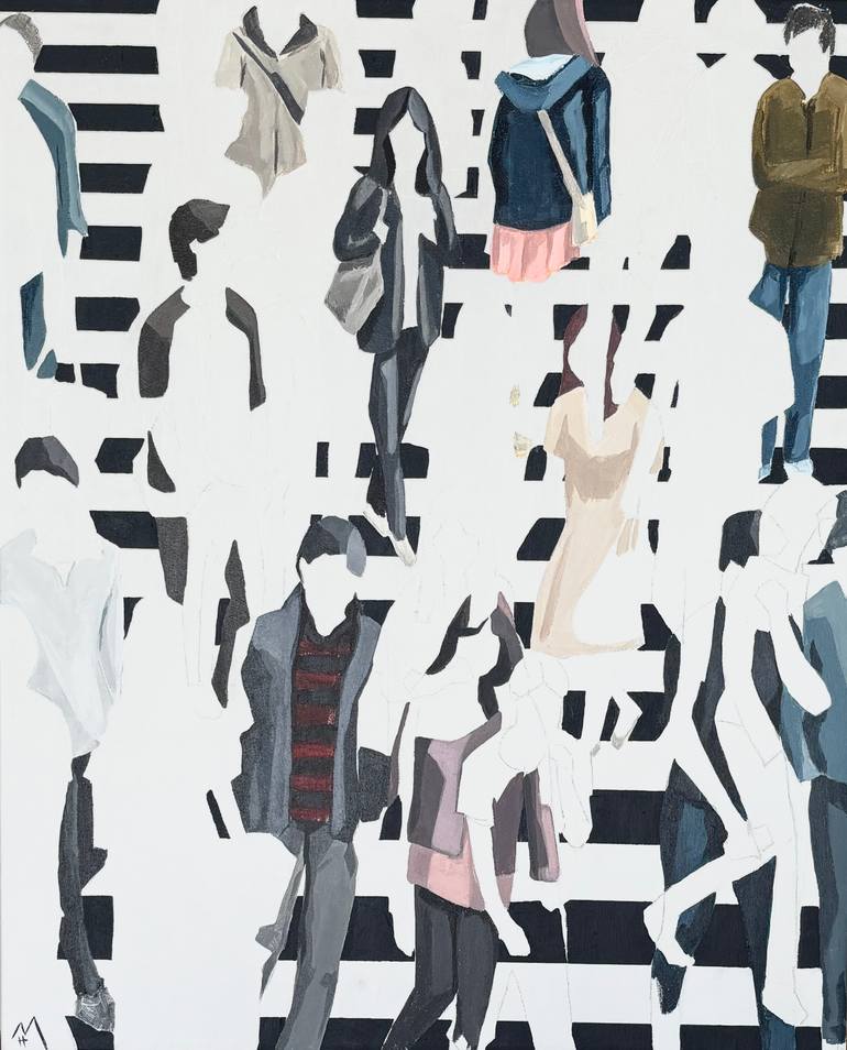 Original Cities Painting by Martta Garcia | Conceptual Art on Canvas | What if...?