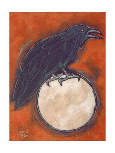 Baby Raven Caught the Moon...Now What? Limited Edition 12 of 100 - Limited Edition of 100 thumb