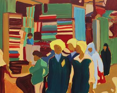 Original Figurative Travel Paintings by Antonia Jackson