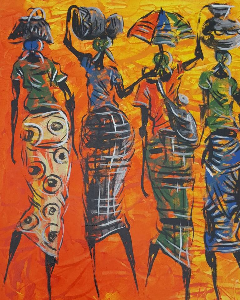 Capulana Painting By Helio Tualufo 