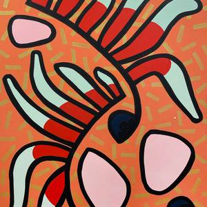Kangaroo Paw with Pink Opals