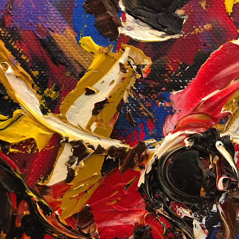 Original Abstract Expressionism Abstract Painting by Bast Etxeverria