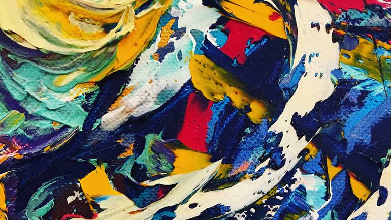 Original Abstract Expressionism Abstract Painting by Bast Etxeverria