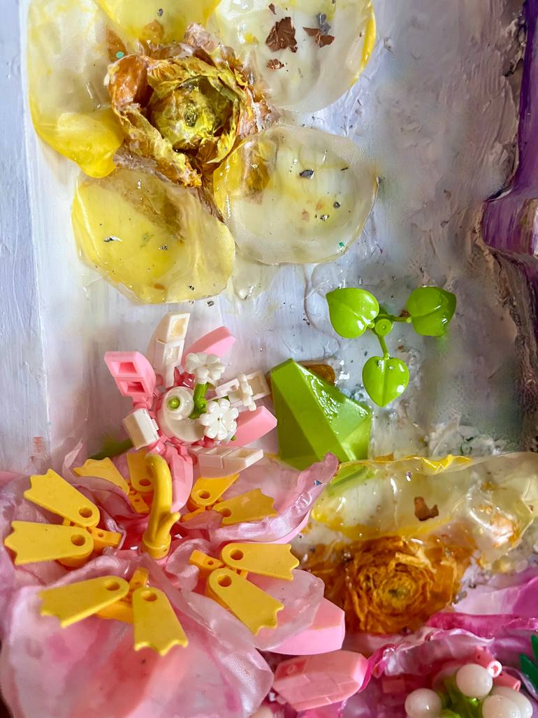 Original Pop Art Floral Mixed Media by Gary Low