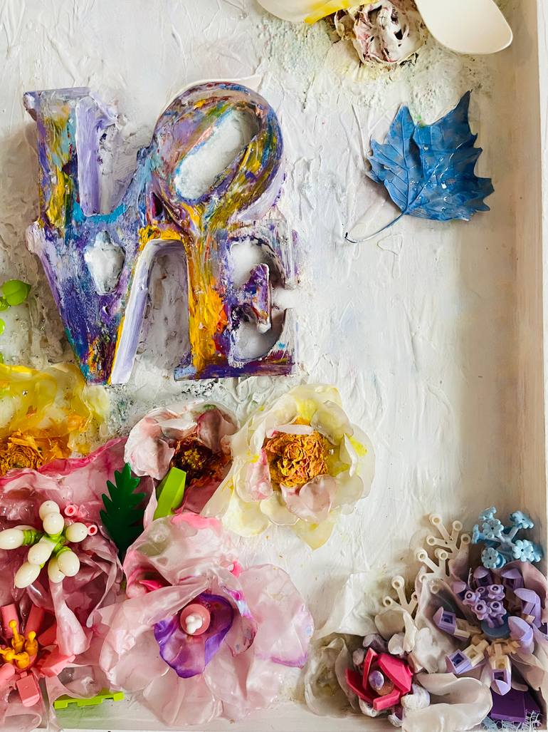 Original Pop Art Floral Mixed Media by Gary Low