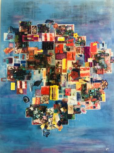 Print of Abstract Expressionism Abstract Collage by Gary Low