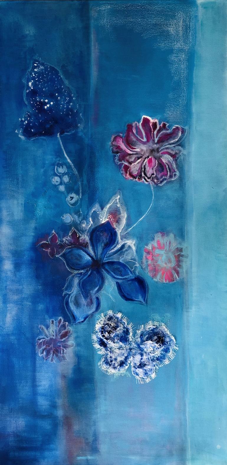 Original Fine Art Floral Painting by Gary Low