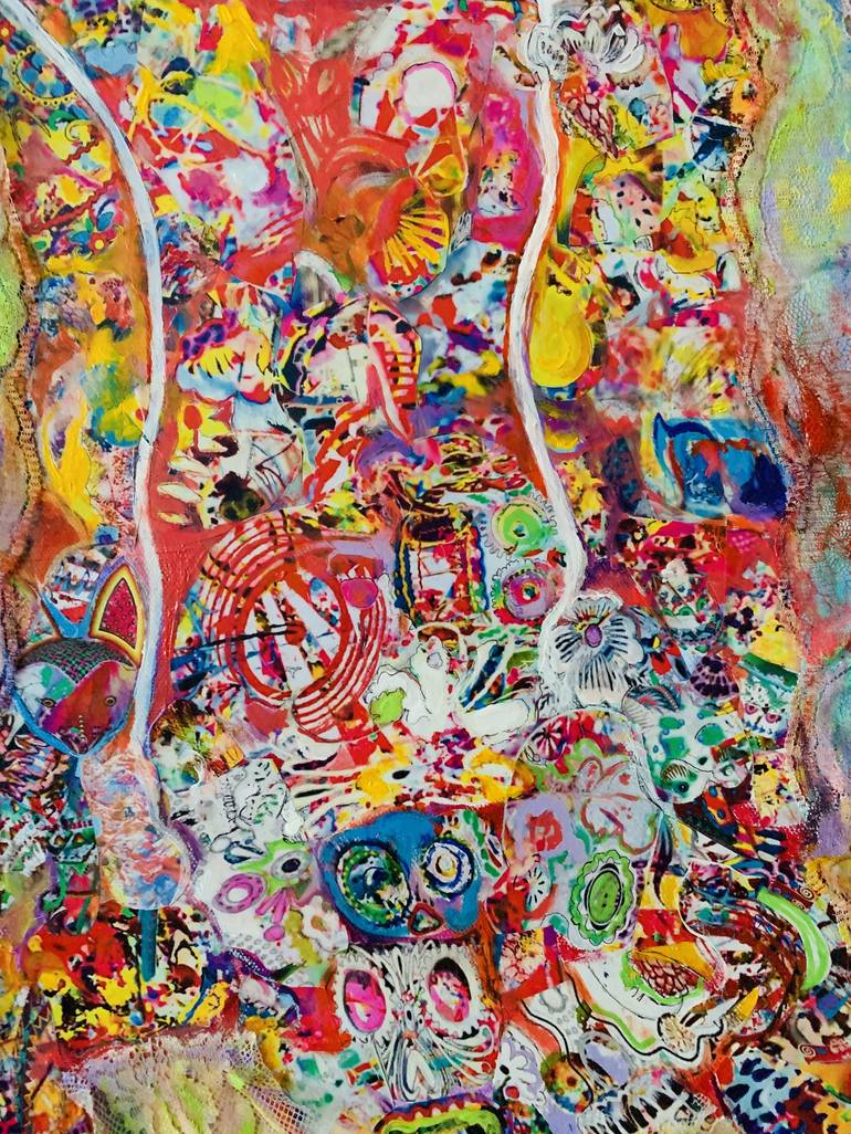 Original Abstract Expressionism Popular culture Painting by Gary Low