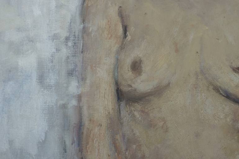 Original Figurative Nude Painting by Valeriia Martha Lakrisenko