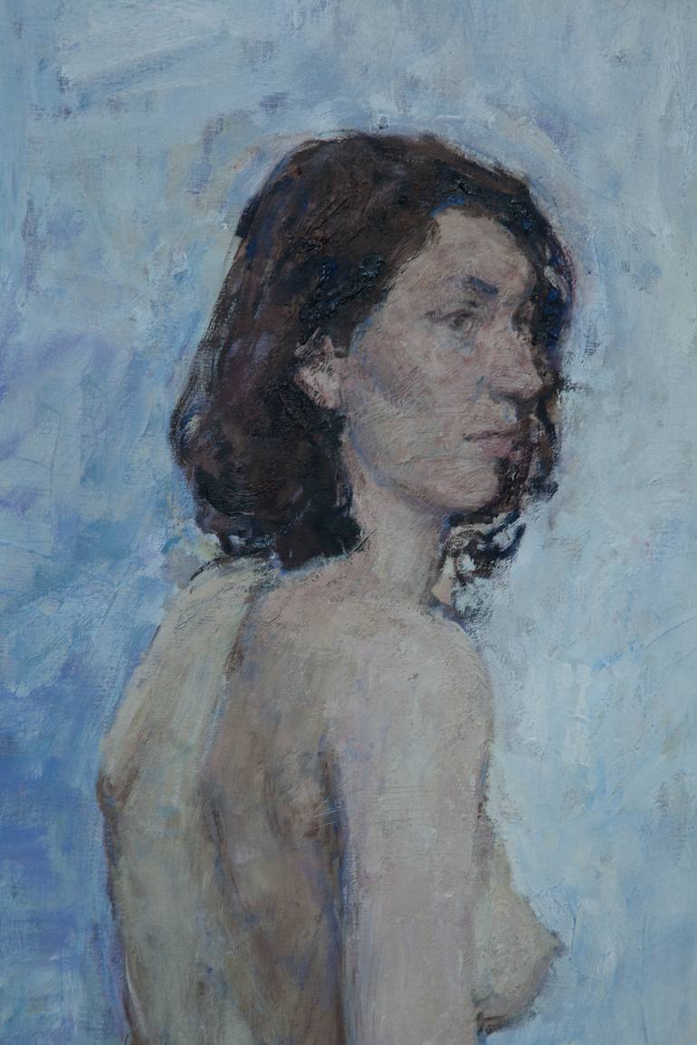 Original Figurative Nude Painting by Valeriia Martha Lakrisenko