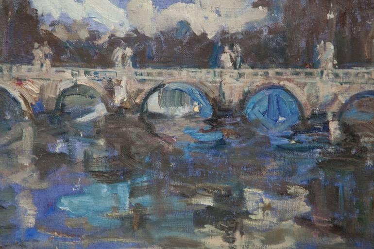 Original Expressionism Landscape Painting by Valeriia Martha Lakrisenko
