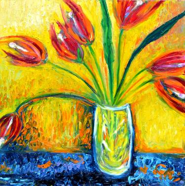 Print of Expressionism Floral Paintings by Chiara Magni