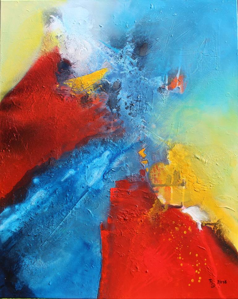 Original Abstract Painting by Roswitha Schablauer