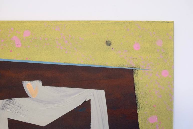 Original Abstract Men Painting by Oliver Szax