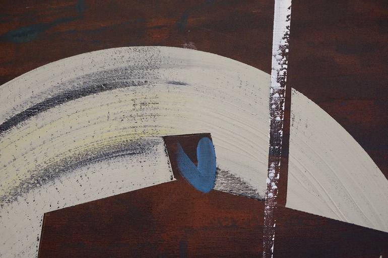 Original Abstract Men Painting by Oliver Szax