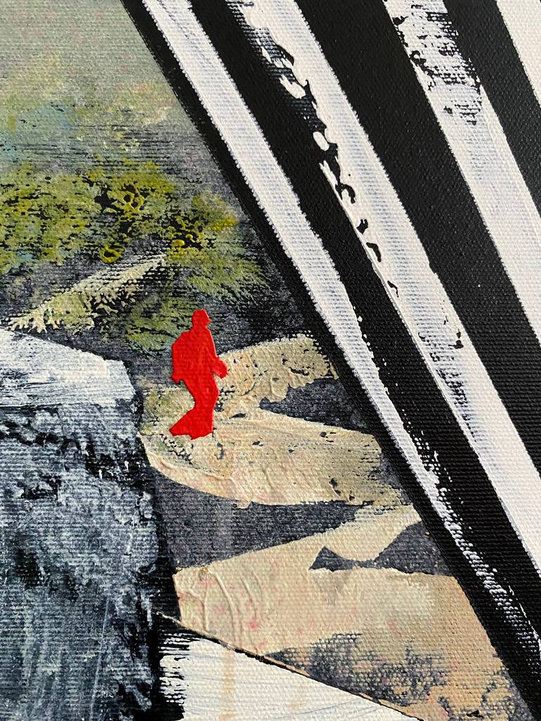 Original Abstract Classical Mythology Painting by Oliver Szax