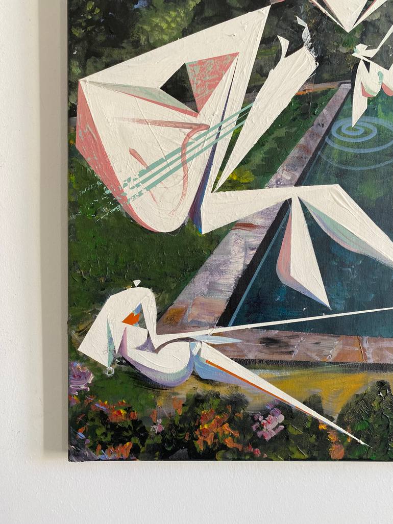 Original Abstract Women Painting by Oliver Szax