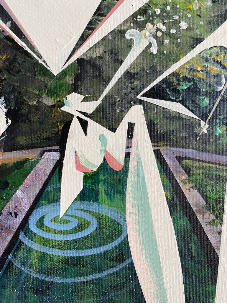 Original Abstract Women Painting by Oliver Szax