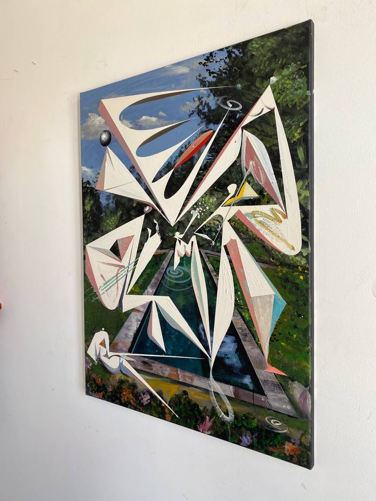Original Abstract Women Painting by Oliver Szax