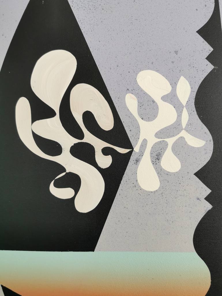 Original Abstract People Painting by Oliver Szax
