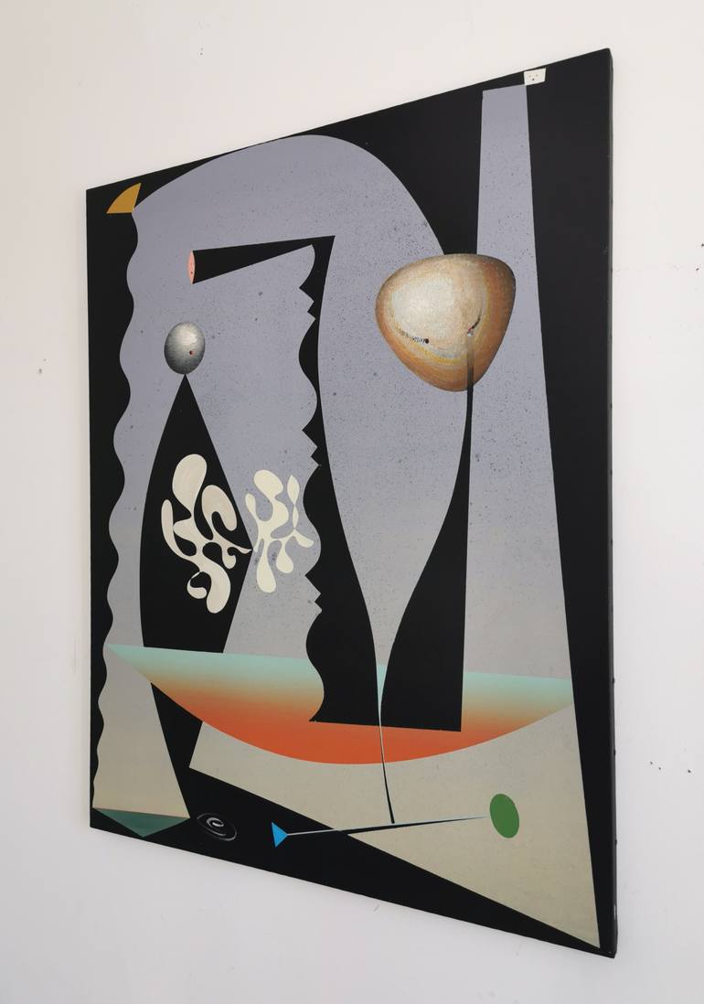 Original Abstract People Painting by Oliver Szax