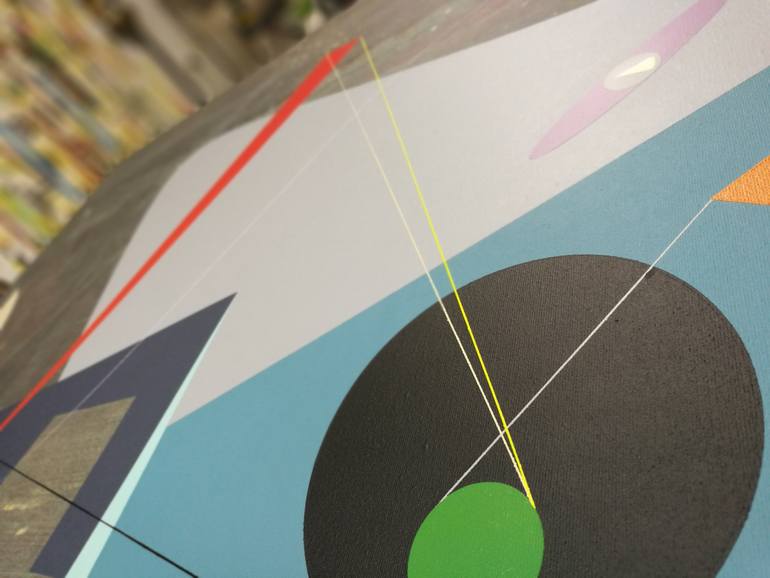 Original Cubism Abstract Painting by Oliver Szax