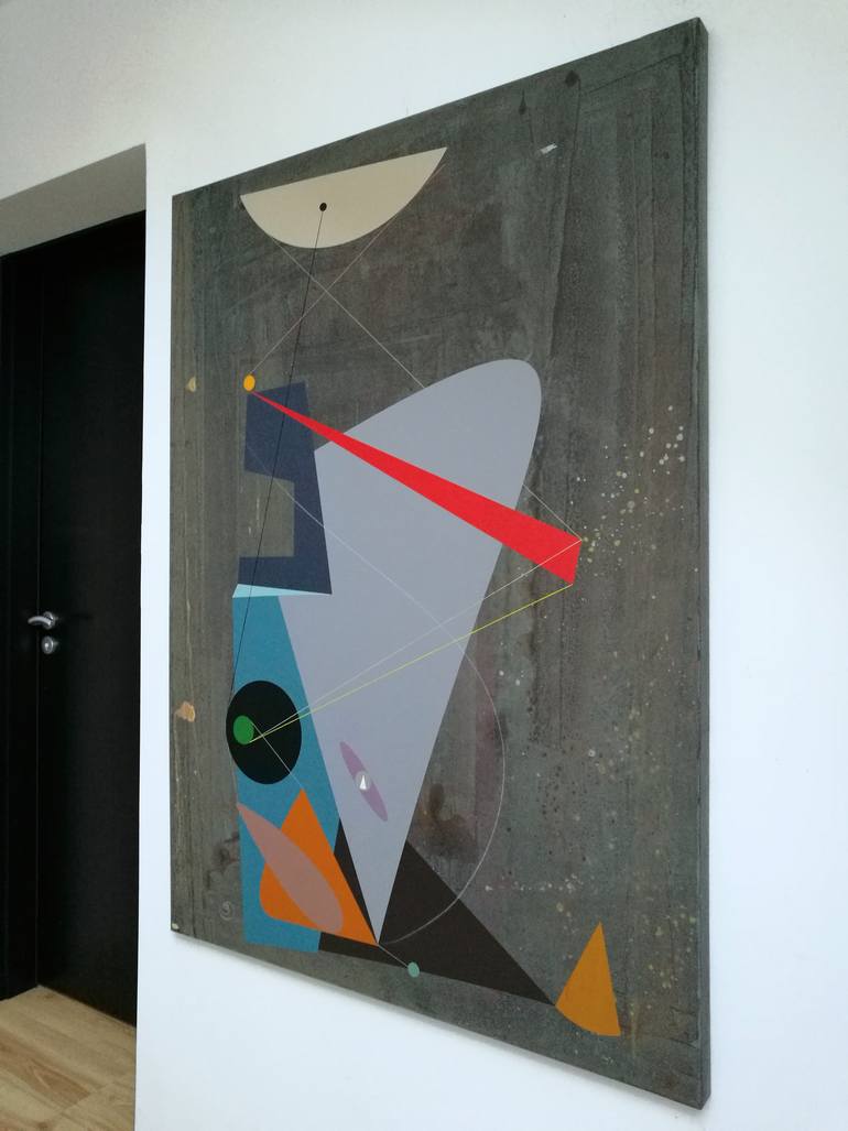 Original Cubism Abstract Painting by Oliver Szax