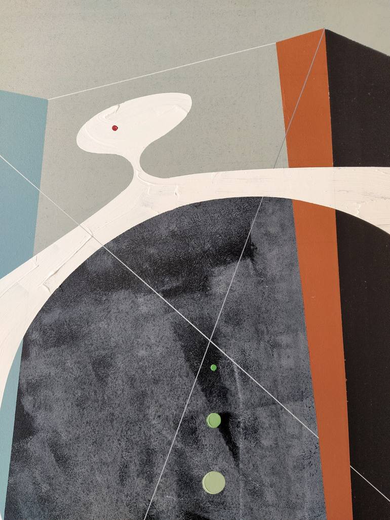 Original Conceptual Abstract Painting by Oliver Szax