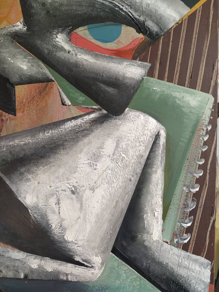 Original Conceptual Animal Painting by Oliver Szax