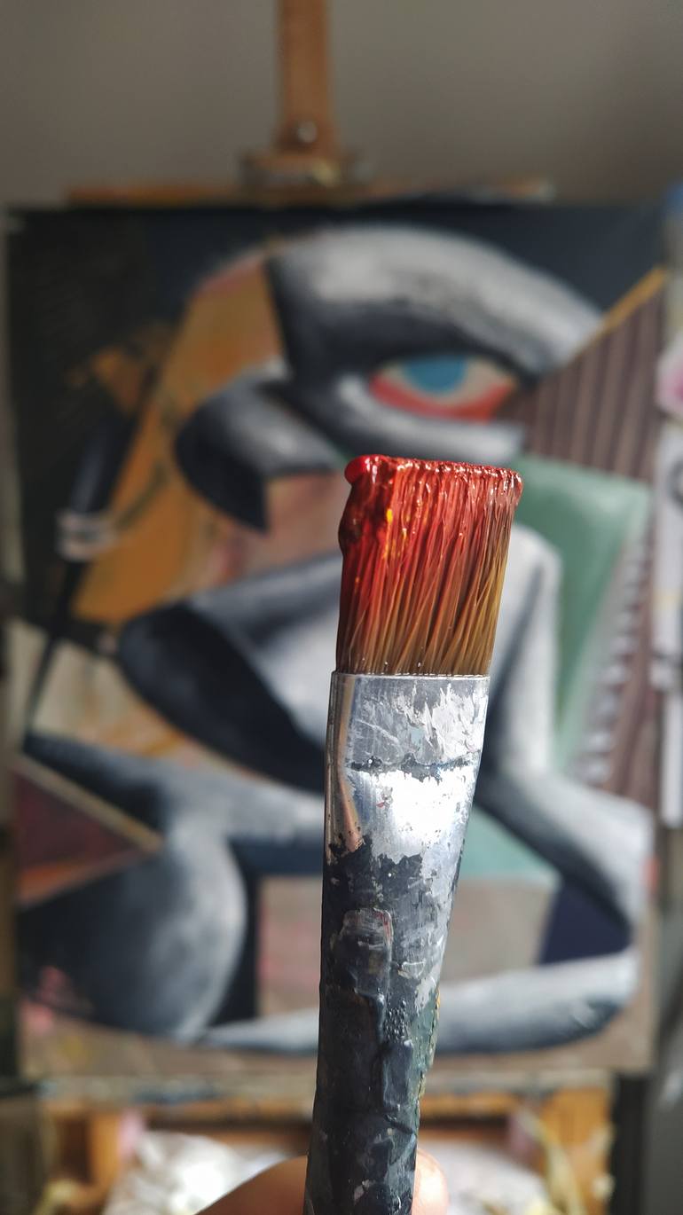 Original Conceptual Animal Painting by Oliver Szax