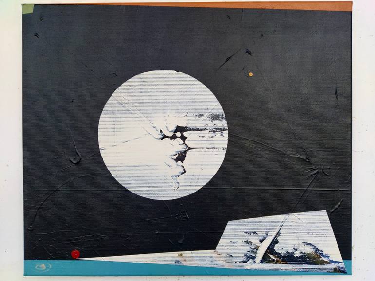 Original Conceptual Abstract Painting by Oliver Szax