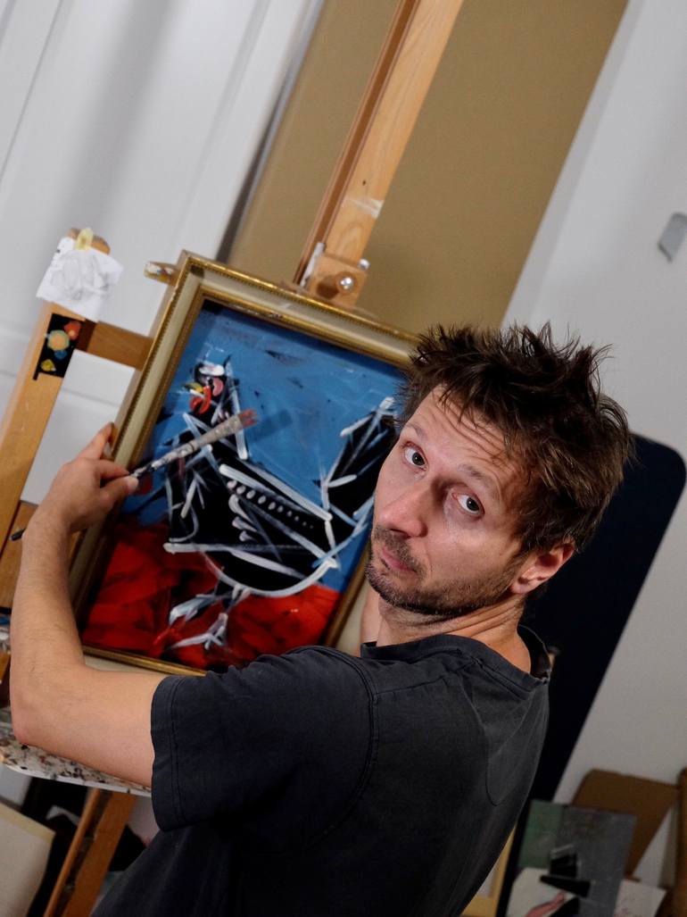 Original Conceptual Animal Painting by Oliver Szax