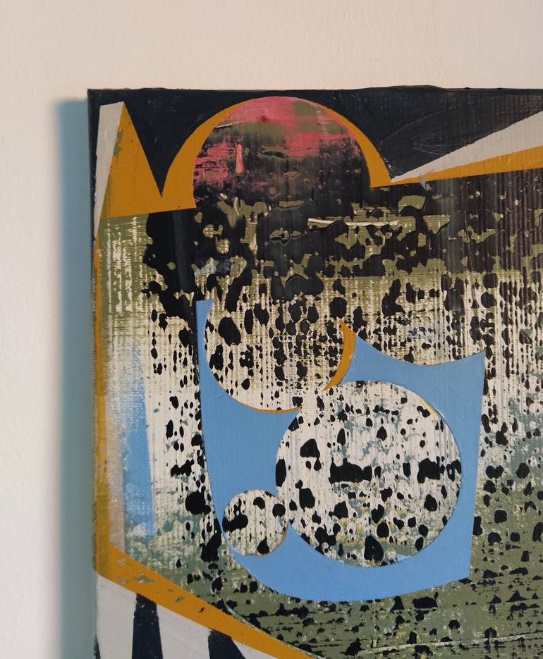 Original Abstract Religion Painting by Oliver Szax