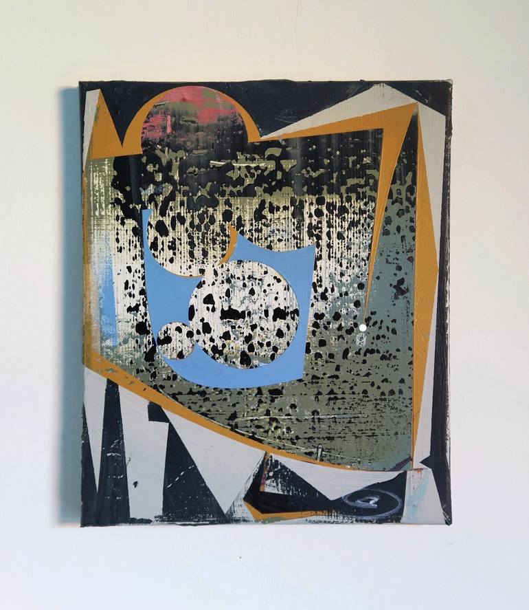 Original Abstract Religion Painting by Oliver Szax