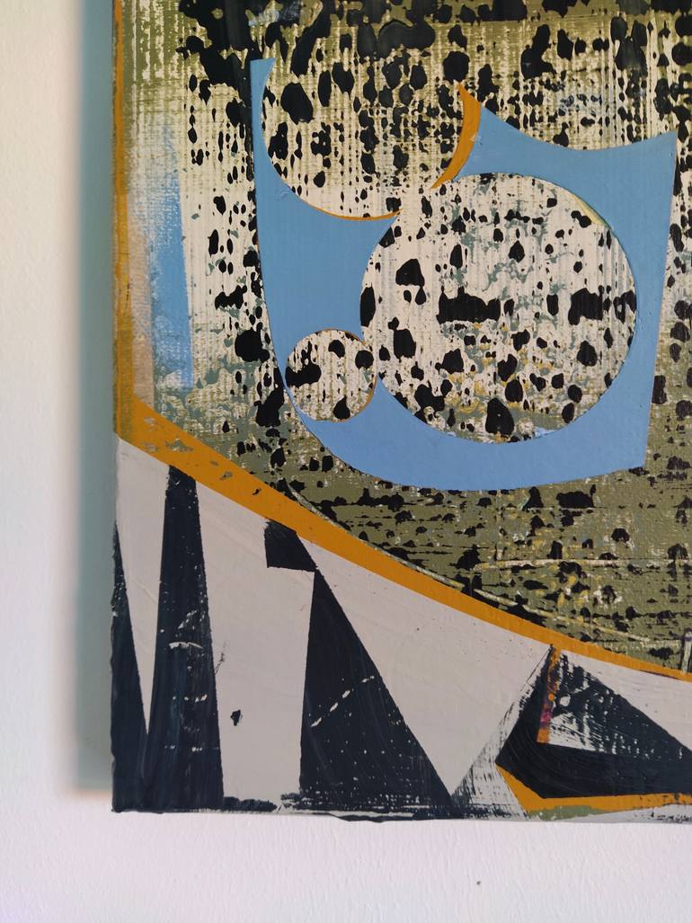 Original Abstract Religion Painting by Oliver Szax